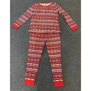 Vineyard Vines 2 Piece Pajama Lounge Set Waffle Red Blue Large L